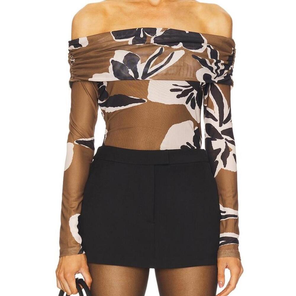 Penelope Top in Smoked Clover